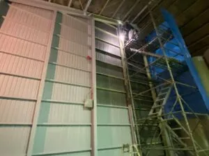 倉庫鉄骨塗装工事