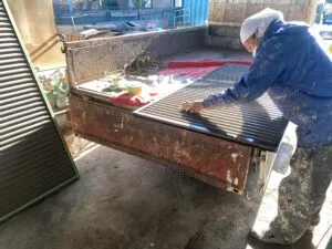雨戸、戸袋塗装